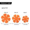 12pcs POT and Pan Protectors, Pot Separator for Stacking, Anti-Slip Pan/Pot Dividers to Avoid Stratching, Felt Pad Pot Pan Protector Set, Non Stick Cookware Utensil Tool(Orange) view 2