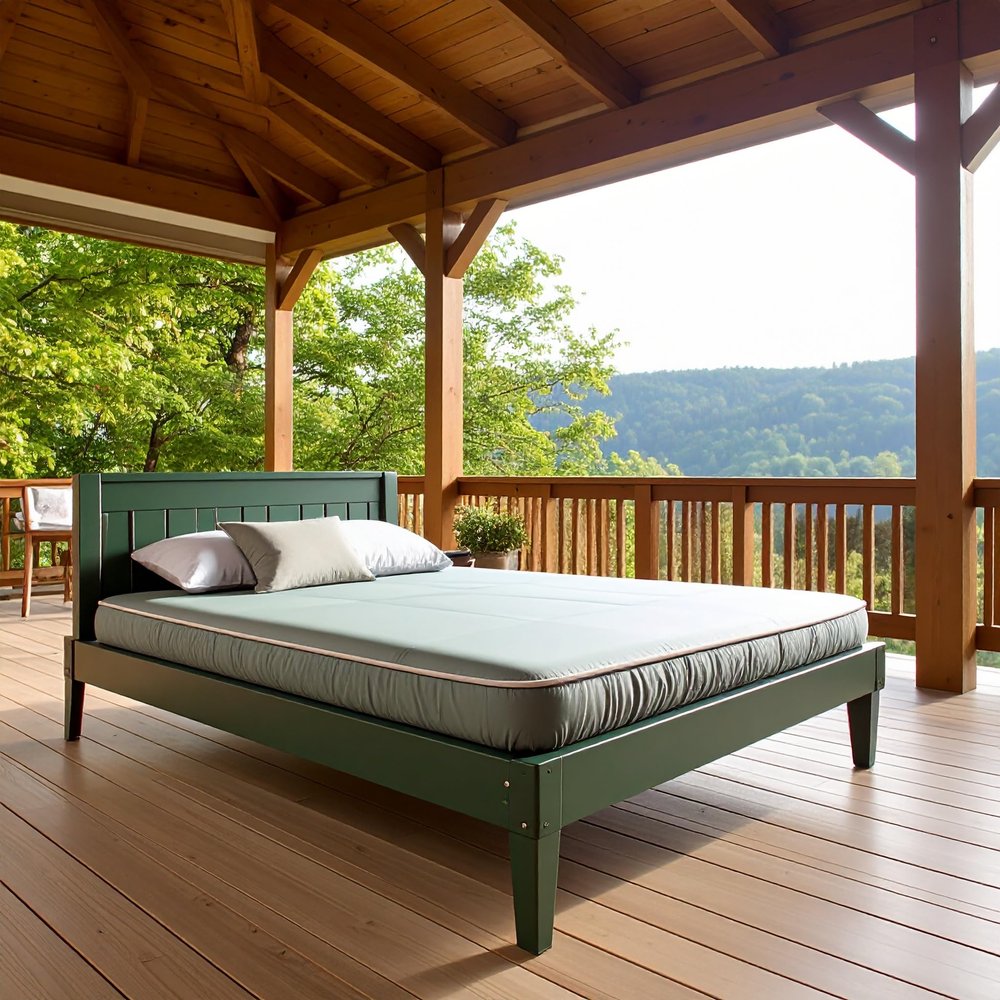 Mielmoon Cooling Gel Waterproof Foam Mattress Premium Medium Firm Plush,Vinyl noisless, Easy to Clean Made in USA Comfortable for Outdoors-Indoors (9 Inch, California King)