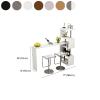 KWOKING Rectangular Bar Table with Wood Top and Pedestal Base Small Bar Table Against The Wall Living Room Porch Partition Wine Cabinet Bar Balcony Table Black 70.9" L x 11.8" W x 36.2" H view 2
