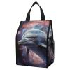 FunnyStar Dolphin Insulated Grocery Bags Collapsible Cooler Bag Reusable Shopping Bag Tote Bag for Picnic view 1