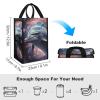 FunnyStar Dolphin Insulated Grocery Bags Collapsible Cooler Bag Reusable Shopping Bag Tote Bag for Picnic view 2