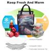 FunnyStar Dolphin Insulated Grocery Bags Collapsible Cooler Bag Reusable Shopping Bag Tote Bag for Picnic view 4