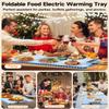 YIDOO Premium Electric Warming Tray for Food - 5 Temp & 4H Timer, Anti-Scald Silicone Portable Food warmer Mat, Safety Lock, Roll-Up Design - Food Warming Mats for Countertop & Buffet Party Gathering view 2