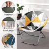 ZYANLING Round Saucer Chair Cover, Stretch Dining Chair Covers Garden Chair Cover Removable Spandex Chair Slipcovers Furniture Protector for Living Room (Triangle) view 3