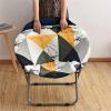 ZYANLING Round Saucer Chair Cover, Stretch Dining Chair Covers Garden Chair Cover Removable Spandex Chair Slipcovers Furniture Protector for Living Room (Triangle) view 4