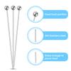 12 Pcs Stainless Steel Cocktail Picks Metal Cocktail Skewers Olives Picks for Martini Reusable Toothpicks for Cocktail Fruit Picks Drink Skewers Sticks for Appetizers Bloody Mary Garnish Picks for Bar view 4