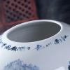 DONGDAWAN Vase Flower Vase Ceramic Vase 9 Inches Large Blue and White Porcelain Flower Vase Chinese Landscape Hand-Painted Rough Pottery Vases Bedroom Living Room Decor Ornament Vase Desktop Decor view 3