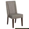 CHARMMA Contemporary Design Dark Brown Finish Dining Chairs Set of 2pc Fabric Upholstered Dining Room Furniture view 2