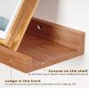 Axeman Cherry Picture Ledge Shelf, 36 Inch Floating Shelves Set of 2, Solid Wood Wall Shelves with Lip, Wall Decor Storage for Bedroom Living Room Bathroom Kitchen Nursery Photo, Natural Cherry view 4