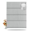 BERISSA No Tool No Drill Blackout Roman Shades for Windows,Cordless Roman Blinds,Room Darkening Shades,Pull Down Window Shades for Home Office.Easy to Install.SY Grey.58 W x 72" H view 1