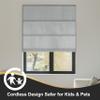 BERISSA No Tool No Drill Blackout Roman Shades for Windows,Cordless Roman Blinds,Room Darkening Shades,Pull Down Window Shades for Home Office.Easy to Install.SY Grey.58 W x 72" H view 3