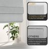 BERISSA No Tool No Drill Blackout Roman Shades for Windows,Cordless Roman Blinds,Room Darkening Shades,Pull Down Window Shades for Home Office.Easy to Install.SY Grey.58 W x 72" H view 4
