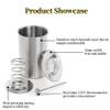 2 Pieces Ham Maker Stainless Steel Meat Press with Thermometer, Deli Sandwich Bacon Lunch Ham Maker Meat Press, Kitchen Making Homemade Meat Press Cooking Tool (2 Pieces) view 4