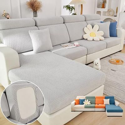 Moyibai Soothing Home Sofa Covers,Magic Sofa Covers,Wear-Resistant Universal Sofa Cover, Stretch Couch Cushion Slipcovers Replacement, Anti-Slip L Shape Sofa Covers, Chaise Lounge Sofa Slipcover