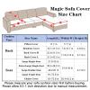 Moyibai Soothing Home Sofa Covers,Magic Sofa Covers,Wear-Resistant Universal Sofa Cover, Stretch Couch Cushion Slipcovers Replacement, Anti-Slip L Shape Sofa Covers, Chaise Lounge Sofa Slipcover view 2