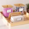 2+1 Pack Laundry Pods Container,Clear Laundry Detergent Powder Storage Containers,Laundry Room Organization Containers with Wooden Lids & Labels,Laundry Pods Holder for Scent Booster,Dryer Ball view 3