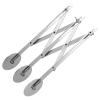Adjustable Dough Divider & Pizza Cutter Wheel - Foldable Stainless Steel Pastry Roller with Non-Slip Handle for Baking, Cookies, Pie Crusts | Durable Kitchen Tool for Smooth Dough Cutting view 1