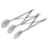 Adjustable Dough Divider & Pizza Cutter Wheel - Foldable Stainless Steel Pastry Roller with Non-Slip Handle for Baking, Cookies, Pie Crusts | Durable Kitchen Tool for Smooth Dough Cutting view 2