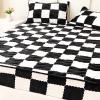 JIXDILO Velvet Fitted Sheet, Noiseless Fitted Sheet Soft Plush Fleece Bed Sheet, Mattress Protector Cover with 12'' Deep Pocket Breathable Mattress Pad Cover(Full-47x79inch, Black) view 4