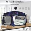 Bed Tent,Portable Privacy Sleeping Bed Canopy,Blackout 90% Drapes for Kids and Adult,Queen Size Indoor Space Tent with Breathable Large Mesh Windows (Galaxy, Queen) view 2