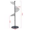 Crafts Ribbon Holder Organizer Rack Scarf Rack - Metal Freestanding Scarf Organizer, Standing Spiral Scarf Rack Sheets Belt Suit Pants Hanging Rack, Clothing Store Silk Scarf Shawl Display Stand Ties view 2