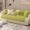 Dfcdcoo Couch Cover,Sofa Cover Sectional Couch Covers,Plaid Quilted Suede Sofa Cover, Super Soft Non Slip Sectional Furniture Couch Covers (Green,27x59in/70x150cm) view 1