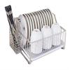 Sink Dishwash 304 Stainless Steel Large Kitchen Dish Drainers with Drip Tray Multifunction Plate Dish Drying Drain Rack for Kitchen (173344 Cm) view 1