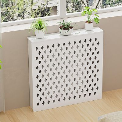 YERUNGT Radiator Cover, Radiator Decoration, Easy Radiator Covers, Modern Style Radiator Cover, Additional Shelf Space, for Home Office Radiator Guard Heating Cabinet(60 * 70 * 15cm/24 * 27 * 6in)