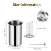 2 Pcs Ham Maker Meat Press, Kitchen Cooking Meat Press Tools for Party, Round Stainless Steel Deli Meat Press Cooker with Thermometer for Making Homemade Ham Sandwich Bacon (two-piece) view 2