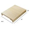 JIXDILO Solid Wood Platform Bed Frame with Storage Drawers -12Japanese Style Wooden Slats Floor Bed(39.5" W x 81" L x 12" H, Twin XL) view 2