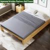 JIXDILO Solid Wood Platform Bed Frame with Storage Drawers -12Japanese Style Wooden Slats Floor Bed(39.5" W x 81" L x 12" H, Twin XL) view 3