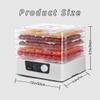 HomeLoft Basics Fruit Dehydrator Machine With 5-Trays, Adjustable Time Un Freeze Dryer Machine For Candy & Snacks, Beef Chicken Fish Mushroom Vegetables(Blue) view 4
