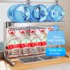 Over The Sink Dish Drying Rack, Kitchen Counter Dish Drainer Rack Adjustable Dish Rack for Kitchen Organizer Space Saver (Silver 2) (Silver 1) (Silver 1) view 3