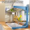 Over The Sink Dish Drying Rack, Kitchen Counter Dish Drainer Rack Adjustable Dish Rack for Kitchen Organizer Space Saver (Silver 2) (Silver 1) (Silver 1) view 4
