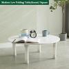 JIXDILO Japanese Folding Table Round/Square,Wooden Low Table Floor Table Chabudai Tables,Small Foldable Coffee Tables(27.5inch, Square Black-B) view 4
