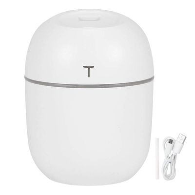 USB Powered Mini Air Humidifier Quiet Large Capacity Portable for Home Office Car White