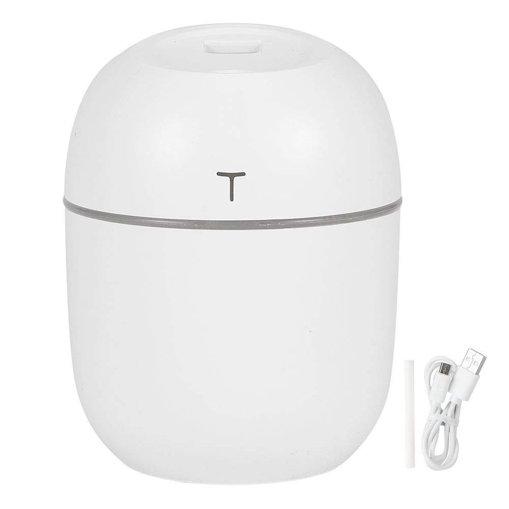 USB Powered Mini Air Humidifier Quiet Large Capacity Portable for Home Office Car White