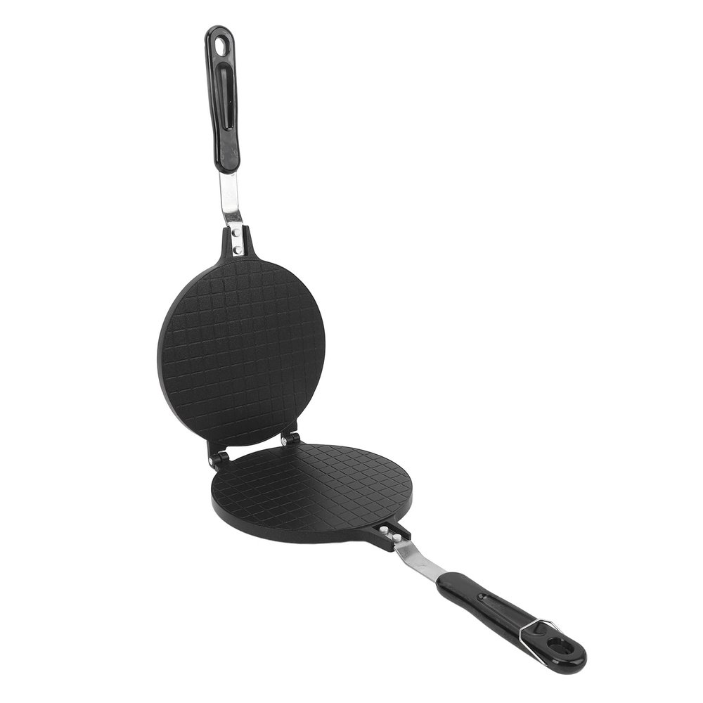 6.8 Inch Egg Roll Press Pan, Stick Proof Eggs Roll Maker Pancake Griddle, Aluminum Stove Top Tortilla Press Pan with Handle, Stove Top Pan for Kitchen (Glossy Style)