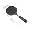 6.8 Inch Egg Roll Press Pan, Stick Proof Eggs Roll Maker Pancake Griddle, Aluminum Stove Top Tortilla Press Pan with Handle, Stove Top Pan for Kitchen (Glossy Style) view 2