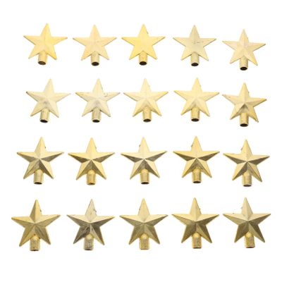 NOLITOY 20pcs Christmas Star Tree Topper Tree Star Ornament for Holiday Decor Eye-catching Xmas Decoration for Parties Beautiful Christmas Decorations