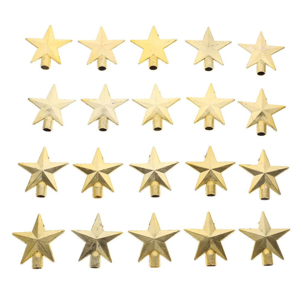 NOLITOY 20pcs Christmas Star Tree Topper Tree Star Ornament for Holiday Decor Eye-catching Xmas Decoration for Parties Beautiful Christmas Decorations