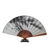 13.0" Large Folding Fan, Hand Painted Xuan Paper Bamboo Handheld Fan with Fan Cover, Home Decor, Party Supplies view 3