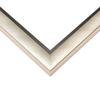10x16 Frame Silver with Black Rim Solid Wood Picture Frame Width 1.25 Inches | Interior Frame Depth 0.4375 Inches | Sterling Photo Frame Complete with UV Acrylic, Foam Board Backing & Hanging Hardware view 2