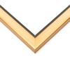10x21 Frame Gold with Black Rim Solid Wood Picture Frame Width 1.25 Inches | Interior Frame Depth 0.4375 Inches | Sutton Photo Frame Complete with UV Acrylic, Foam Board Backing & Hanging Hardware view 2