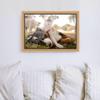 10x21 Frame Gold with Black Rim Solid Wood Picture Frame Width 1.25 Inches | Interior Frame Depth 0.4375 Inches | Sutton Photo Frame Complete with UV Acrylic, Foam Board Backing & Hanging Hardware view 3