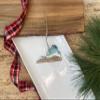 Beach Christmas Ornament, Ocean Resin Wave Art, Unique, State Ornament (Virginia) view 2