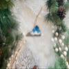 Beach Christmas Ornament, Ocean Resin Wave Art, Unique, State Ornament (Virginia) view 4