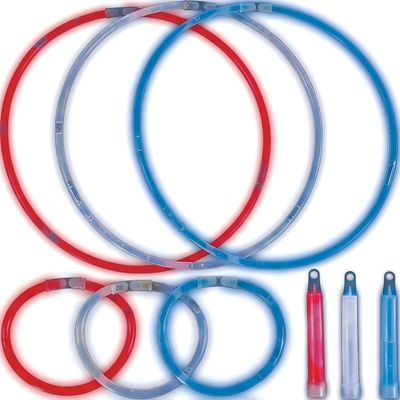 Fun Express 75Pc Patriotic Value Glow | Patriotic Decoration for 4th of July, Memorial Day & USA Events