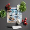 Caroline's Treasures Gulls Scavenging Glass Cutting Board Decorative Tempered Glass Kitchen Cutting and Serving Board Large Size Chopping Board view 3