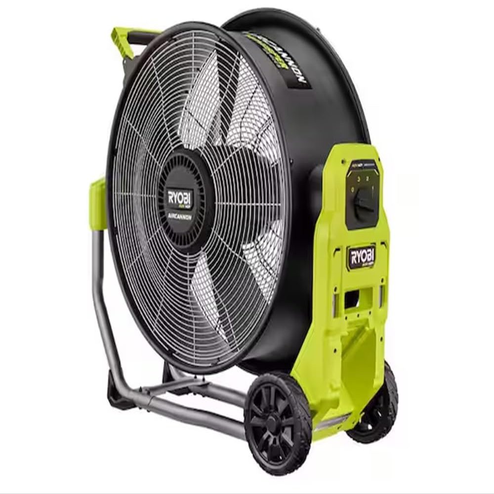 RYOBI 40V HP Brushless Cordless Hybrid WHISPER SERIES 20 in. Air Cannon Fan (Tool Only) (Renewed)